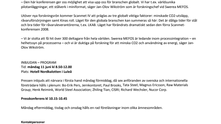 Stor stålkonferens i Luleå - tuffa utmaningar för global stålindustri