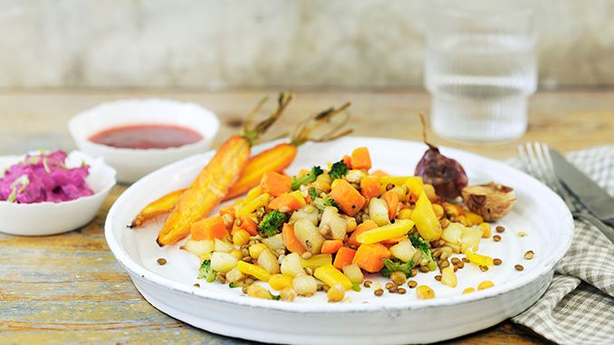Marknadens första ekologiska och vegetariska pytt ger matgäster en färgsprakande klimatsmart måltid 