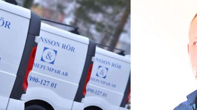 Fredrik Månsson, VD på det snabbväxande Comfort-företaget Månsson Rör & Värmepumpar i Östergötland