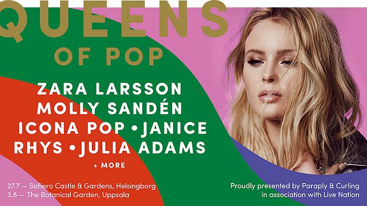 JANICE  + RHYS + JULIA ADAMS KLARA FÖR QUEENS OF POP