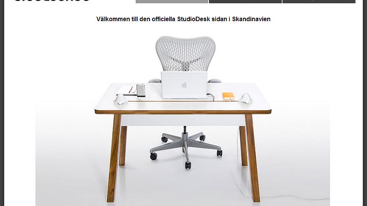Vendora Nordic lanserar ny officiel sajt för Bluelounge Studiodesk