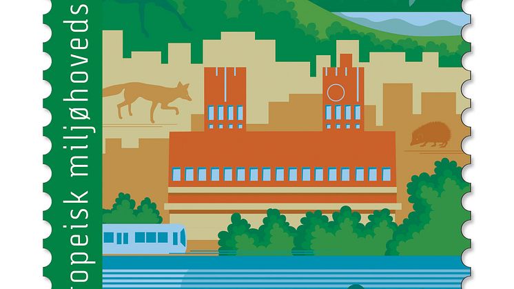 Blå fjord, grønn skog – og den europeiske miljøhovedstaden i midten.