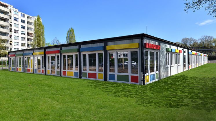 Eine Kita in der Glashüttenstraße in Köln:
