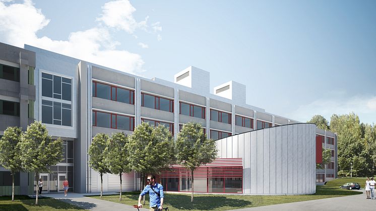 Skiss Arrheniuslaboratoriet Hörsal, Stockholms Universitet
