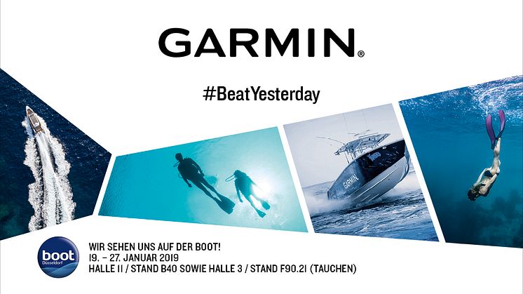 Auf der BOOT 2019 zeigt Garmin Neuheiten für das Connected Boat und lädt zum Event am Tauchstand 
