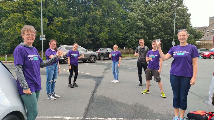​Calderdale stroke professionals take on fundraising relay to help rebuild lives