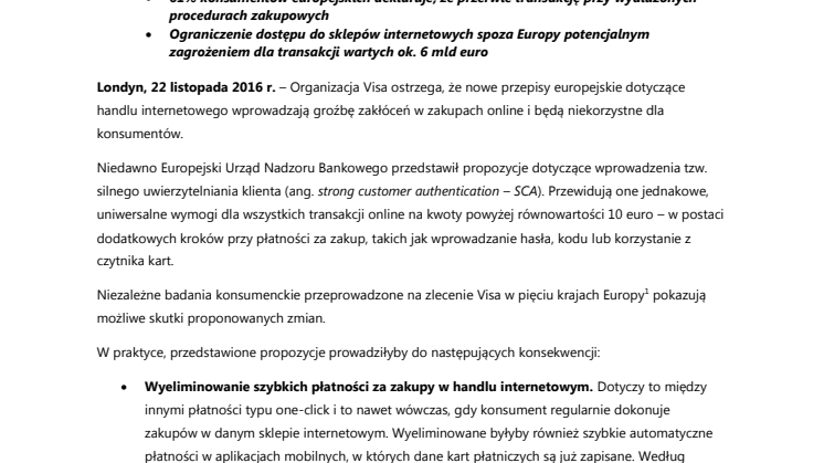 Nowe plany instytucji europejskich wprowadzają ryzyko dla handlu internetowego i są niekorzystne dla konsumentów