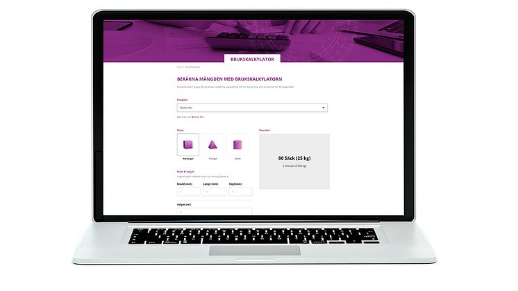 Enkelt att mängdberäkna bruk med Bemix nya digitala brukskalkylator