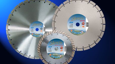 Ljuddämpad diamantkapklinga i flera nya dimensioner