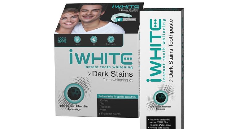 KÄYNTIKORTTINA VALKOINEN HYMY - IWHITE DARK STAINS AUTTAA PÄÄSEMÄÄN EROON HAMPAIDEN TUMMENTUMISTA