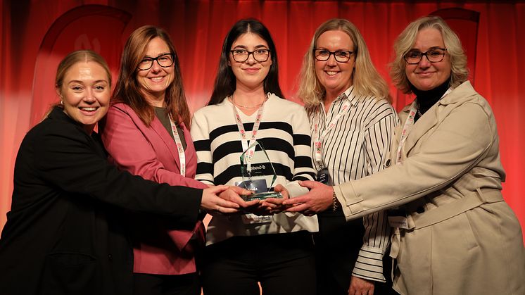 Från vänster: Johanna Zander, Liselott Hjärpe, Asude Unver, Christina Stenstrand och Katarina Glennert