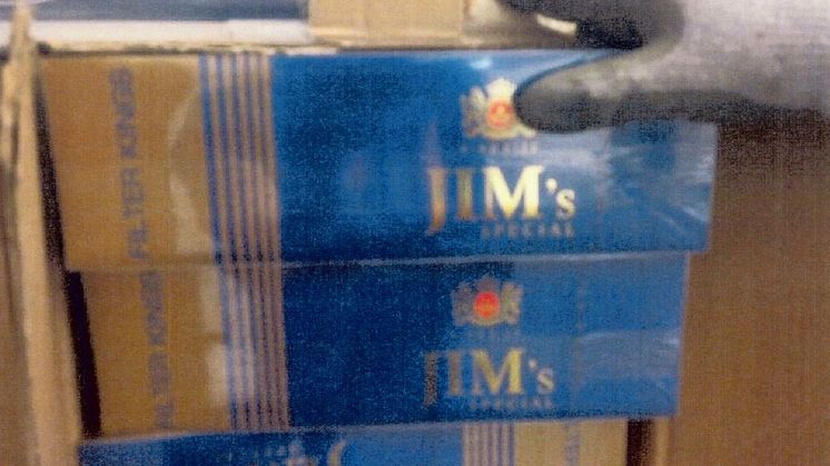 Op Fuzzy - seized cigarettes JIMs not for sale in UK usually