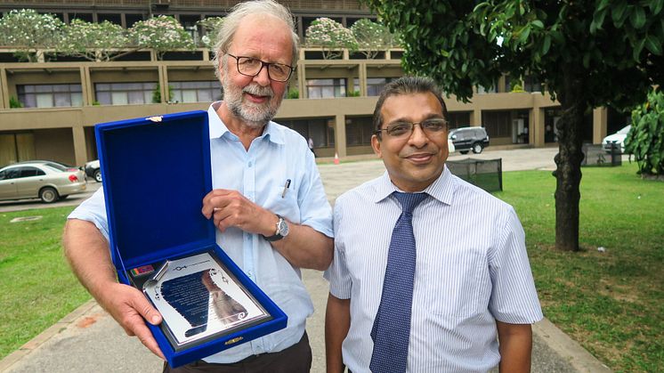 Terje Heggernes hedret på Sri Lanka