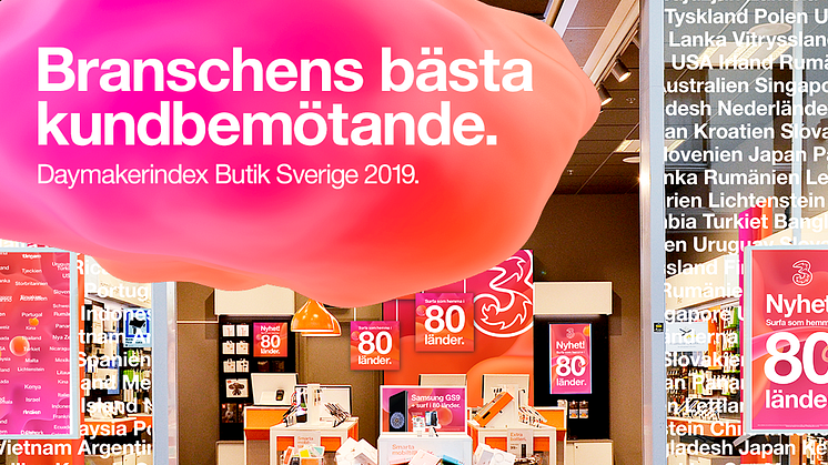 Tres butiker ger branschens bästa kundbemötande