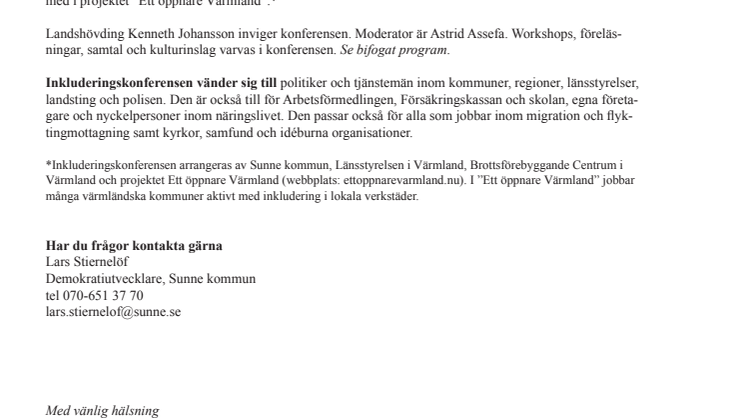 Inkluderingskonferens på gång i Sunne