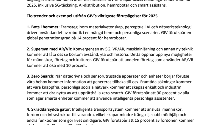 Huawei förutspår tio megatrender för 2025