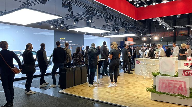 Kaffekö hos DEFA_eCarExpo_2022