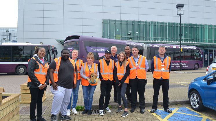 Luton Airport Parkway station planting