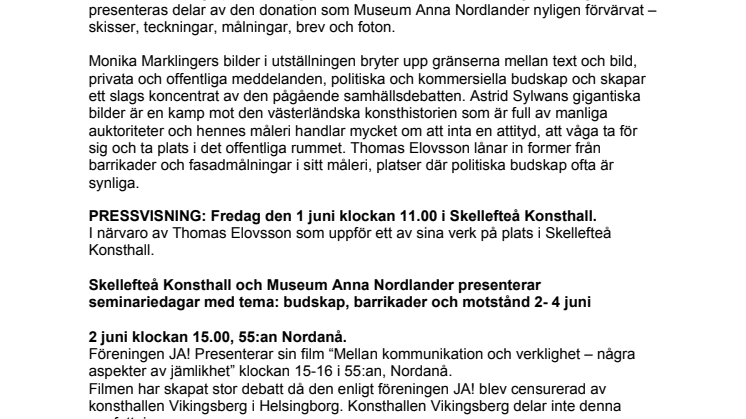 Skellefteå Konsthall och Museum Anna Nordlander