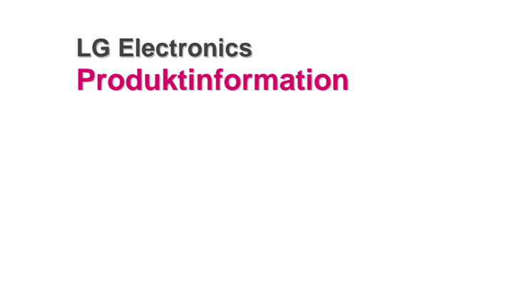 LG OLED TV - Tekniska specifikationer