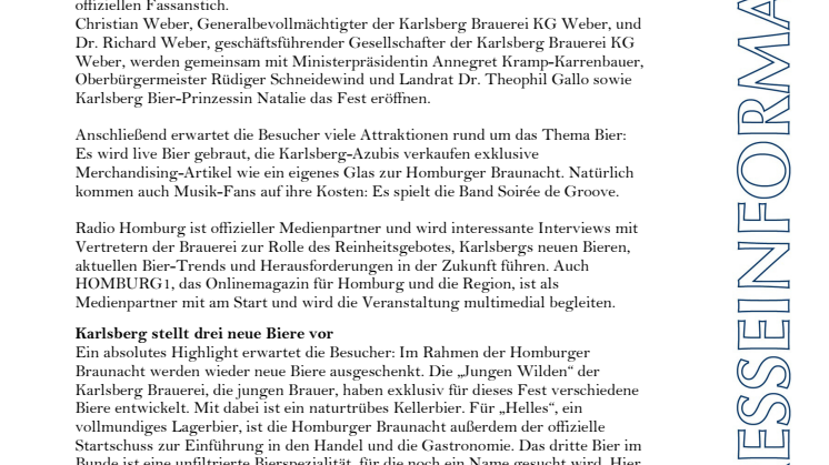 Pressemitteilung Homburger Braunacht 2017