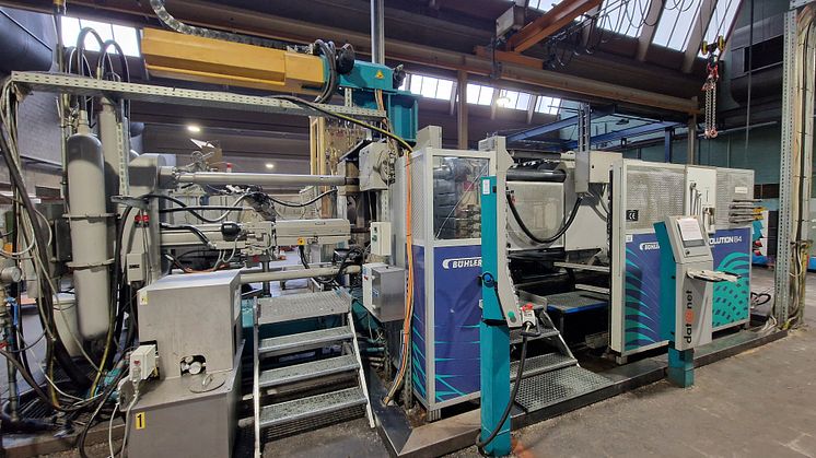 Insolvencies mean for the industry that high-quality, newer equipment is available on the used machinery market. They are cheaper than new and immediately available – like this aluminium die-casting cell. It is up for auction at HT until 30/03. (©HT)
