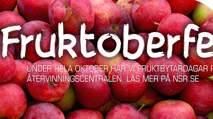 ”Fruktoberfest” på NSR:s återvinningscentraler