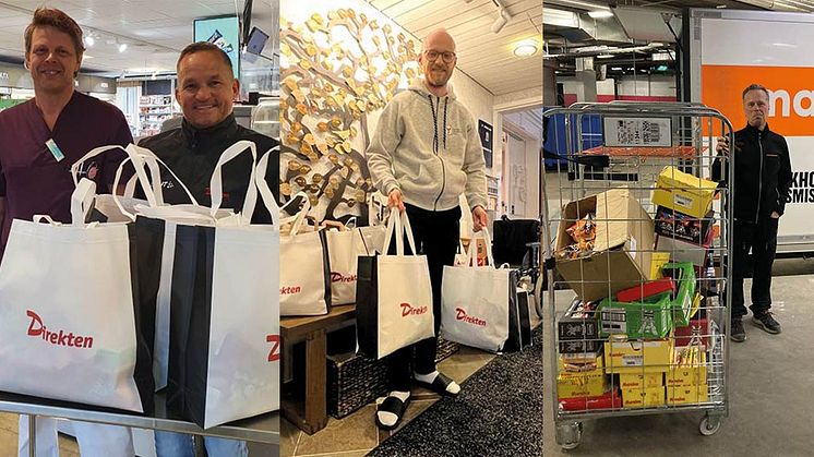 Direkten skänker glass, godis och dryck efter mässa