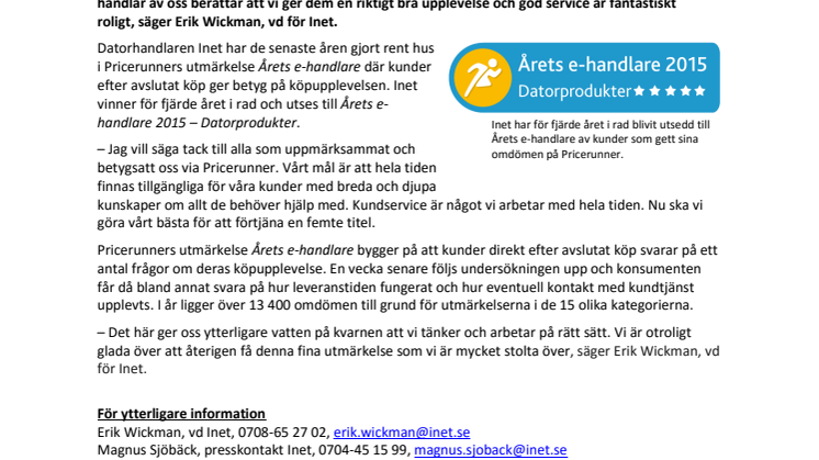 Bäst för fjärde gången i rad