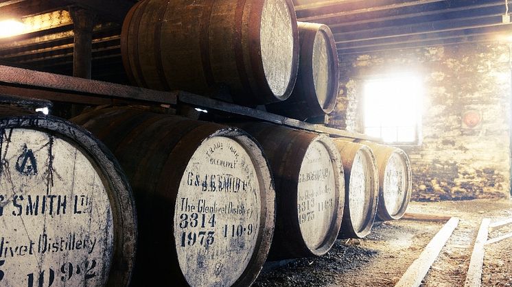 The Glenlivet Destillerie - Fasslagerung in der Speyside 