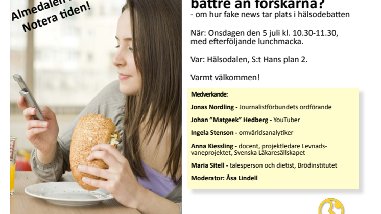 Varför lyckas bloggarna bättre än forskarna? Om hur fake news tar plats i hälsodebatten