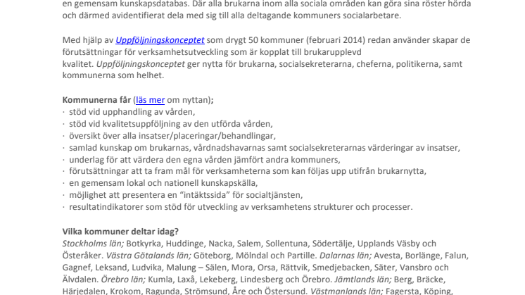 Uppföljningskoncept hjälper Sveriges socialt utsatta 