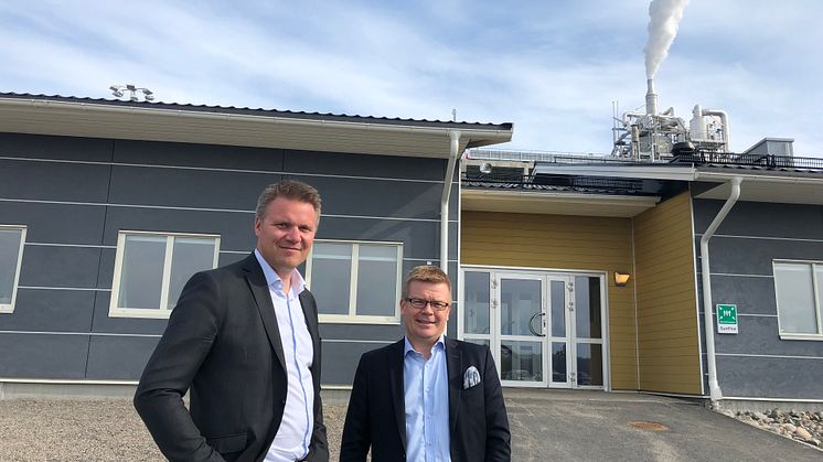 David Wimander, vd, PNF, och Magnus Edin, vd, SunPine