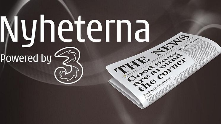 Mobiloperatören 3 släpper applikation –  Appen Nyheterna nu för nedladdning