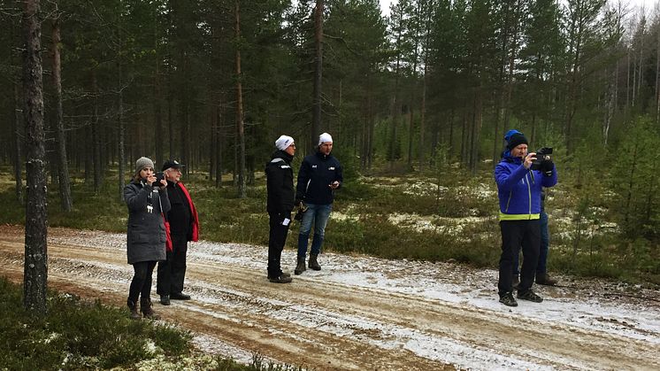 TV-rek inför SM-veckan vinter i Skellefteå. 