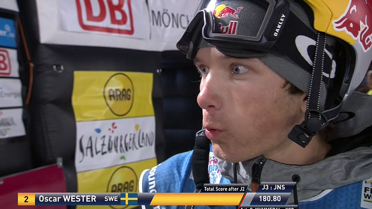 Oscar Wester var nervös när han väntade på sista scoren