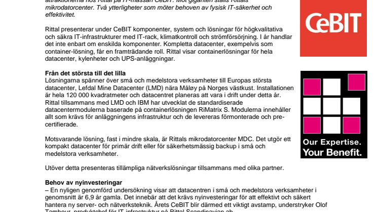 Nyskapande datacenter höjdare på årets CeBIT 