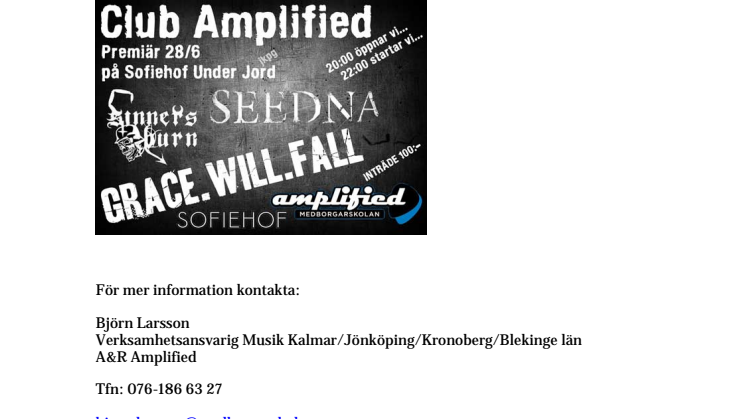 Club Amplified - ny rockklubb i Jönköping!