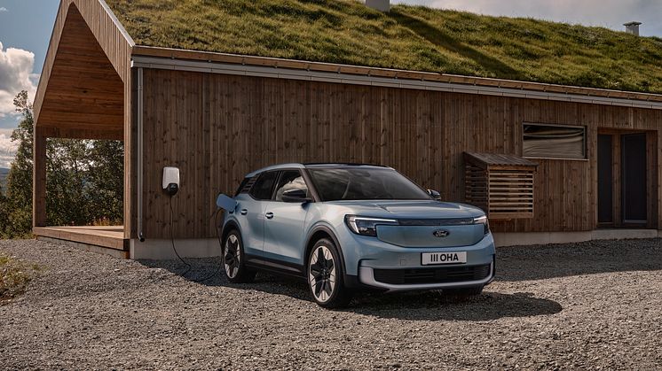 Ford viser nu for første gang den 100% elektriske Ford Explorer. En enestående digital oplevelse og modigt design venter i den mellemstore SUV, der som navnet indikerer, indbyder kunderne til at tage på eventyr.