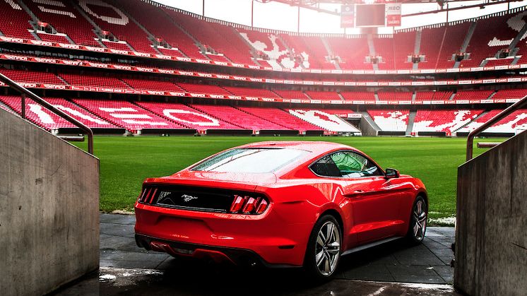 Over 9.300 ville ha en av de 500 første nye Ford Mustang under Champions League-finalen