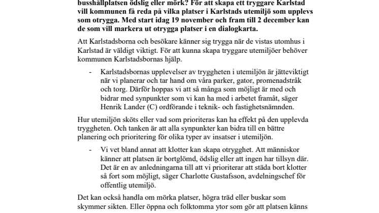 Var är du otrygg?
