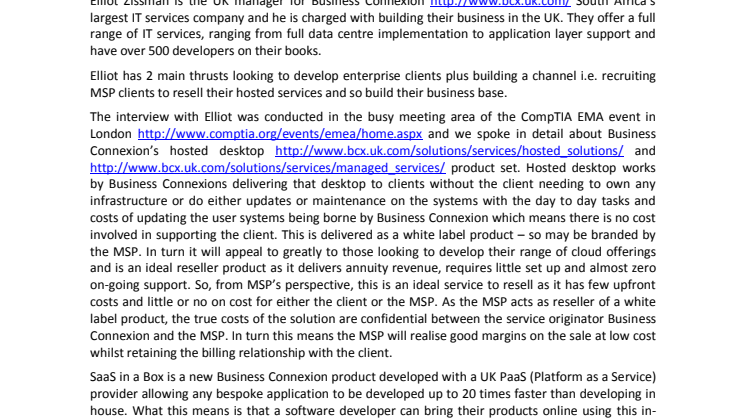 Business Connexion: Building Their Place in the UK Market with Elliot Zissman