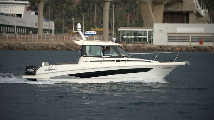The Starfisher 830, which has been fitted with the FLIR M364C thermal and low light camera