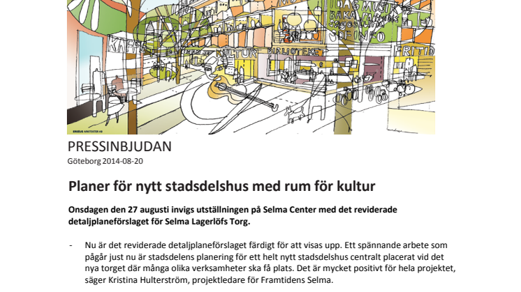 Planer för nytt stadsdelshus med rum för kultur