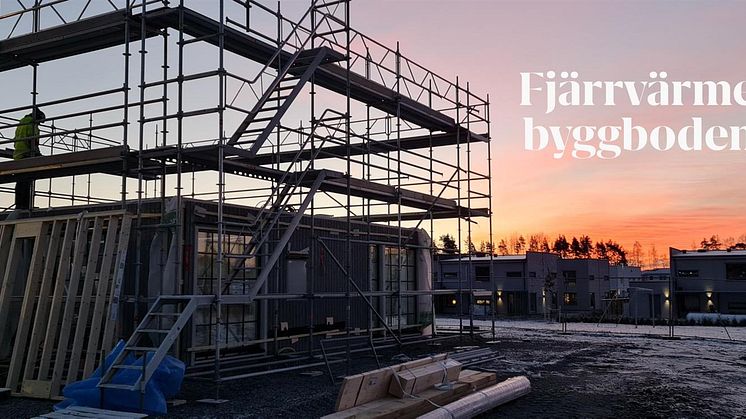 Intresset för fjärrvärmeanslutna byggbodar ökar