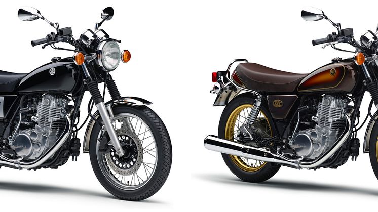「SR400」　　　　　　　　　　　　　　　　　　　　　　「SR400 40th Anniversary Edition」