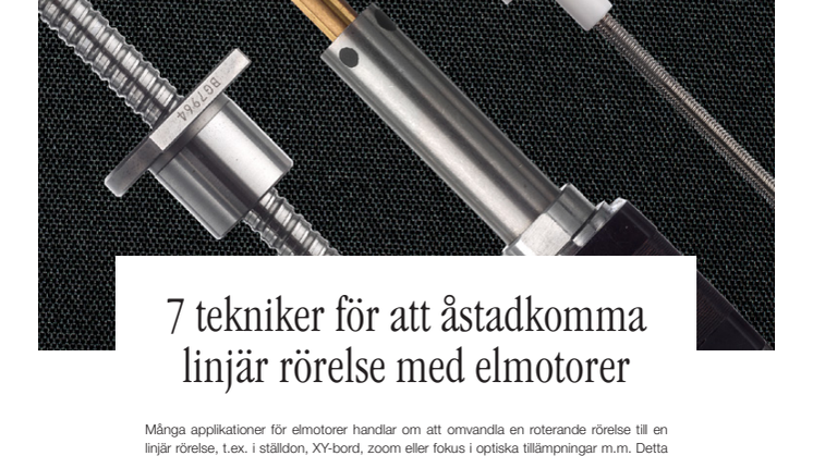 Guide: 7 tekniker för att åstadkomma linjär rörelse