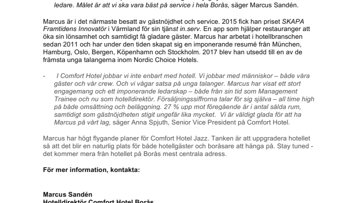 Från trainee till hotelldirektör - bara så där