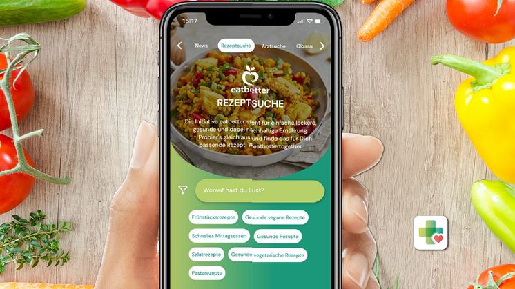 APPzumARZT inkl. eatbetter Rezeptsuche