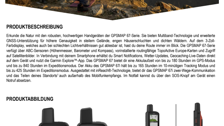 Datenblatt_Garmin_CH_GPSMAP 67_GPSMAP 67i